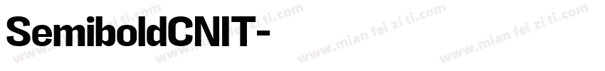 SemiboldCNIT字体转换
