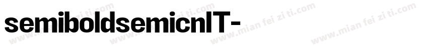 semiboldsemicnIT字体转换
