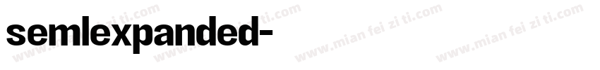 semlexpanded字体转换