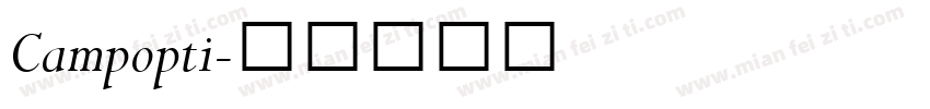 Campopti字体转换