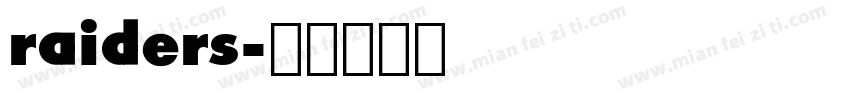 raiders字体转换