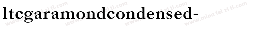 ltcgaramondcondensed字体转换