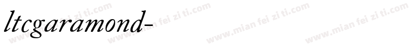 ltcgaramond字体转换