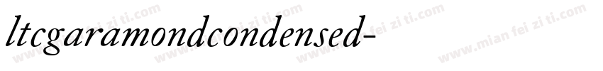 ltcgaramondcondensed字体转换