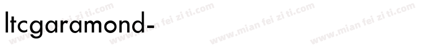 ltcgaramond字体转换