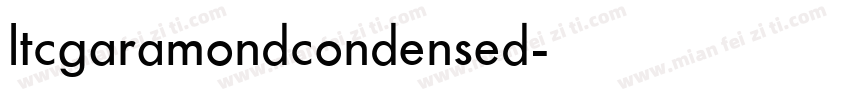 ltcgaramondcondensed字体转换