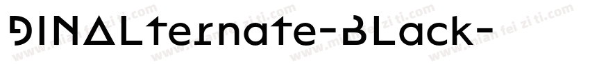 DINALternate-BLack字体转换