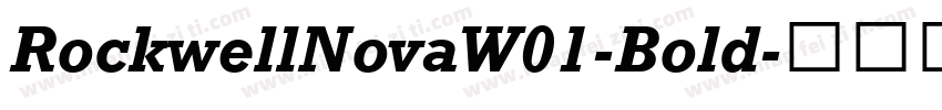 RockwellNovaW01-Bold字体转换