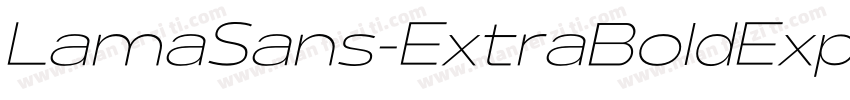 LamaSans-ExtraBoldExpanded字体转换