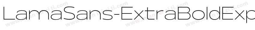 LamaSans-ExtraBoldExpanded字体转换