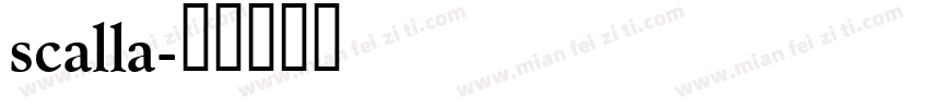 scalla字体转换