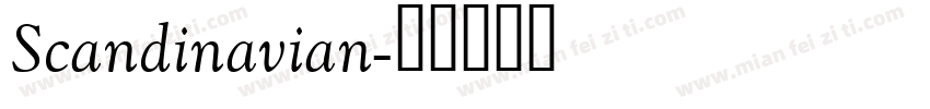 Scandinavian字体转换