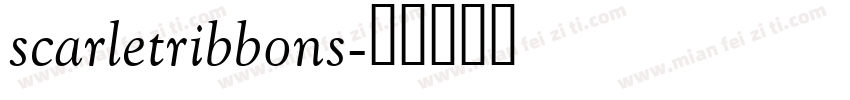 scarletribbons字体转换