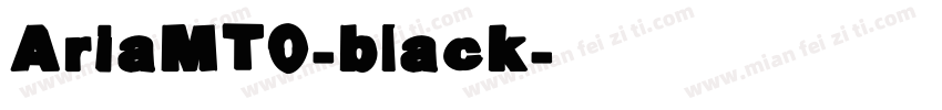 AriaMT0-black字体转换