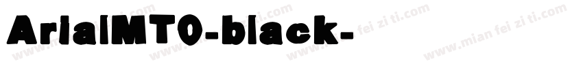 ArialMT0-black字体转换