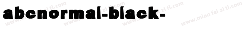 abcnormal-black字体转换
