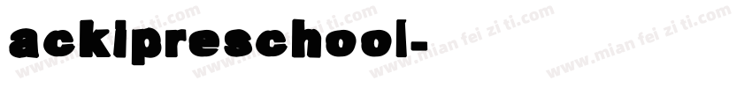 ackipreschool字体转换