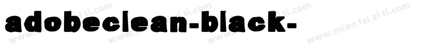 adobeclean-black字体转换