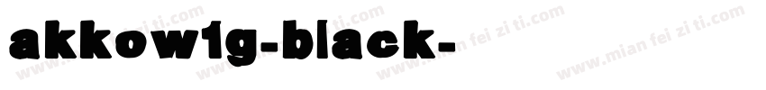 akkow1g-black字体转换
