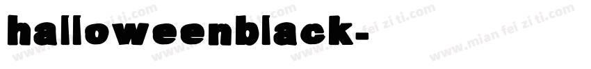 halloweenblack字体转换