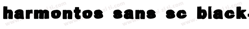 harmontos_sans_sc_black字体转换