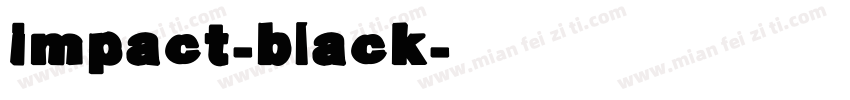 impact-black字体转换
