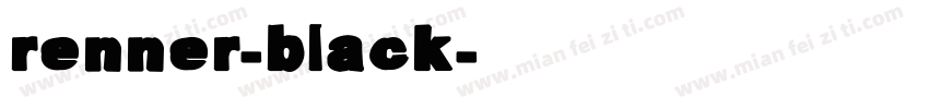 renner-black字体转换