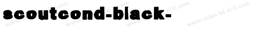 scoutcond-black字体转换