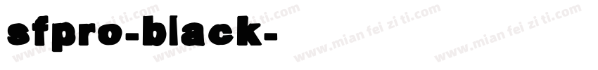 sfpro-black字体转换