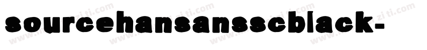 sourcehansansscblack字体转换