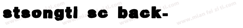 stsongti_sc_back字体转换