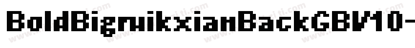 BoldBigruikxianBackGBV10字体转换