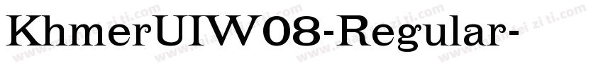KhmerUIW08-Regular字体转换