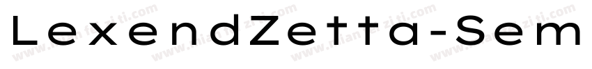 LexendZetta-SemiBold字体转换