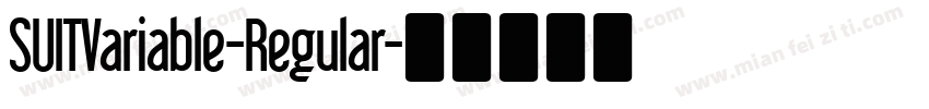 SUITVariable-Regular字体转换