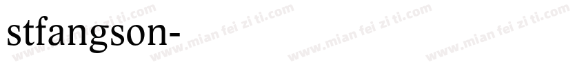 stfangson字体转换
