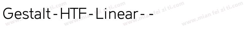 Gestalt-HTF-Linear-字体转换