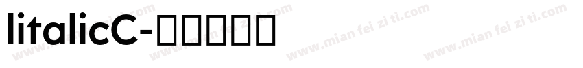 litalicC字体转换