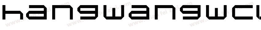 hangwangwcl06字体转换