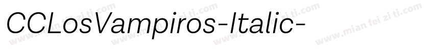 CCLosVampiros-Italic字体转换