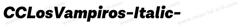 CCLosVampiros-Italic字体转换