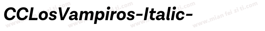 CCLosVampiros-Italic字体转换