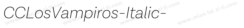 CCLosVampiros-Italic字体转换