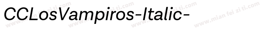 CCLosVampiros-Italic字体转换