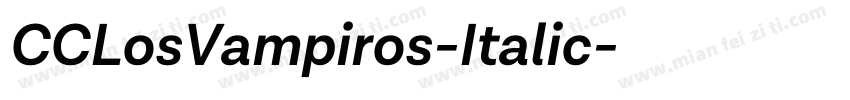 CCLosVampiros-Italic字体转换