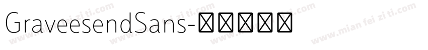 GraveesendSans字体转换