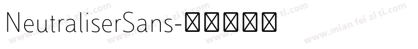NeutraliserSans字体转换