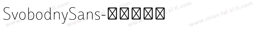 SvobodnySans字体转换