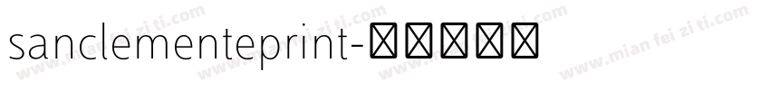 sanclementeprint字体转换