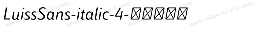 LuissSans-italic-4字体转换
